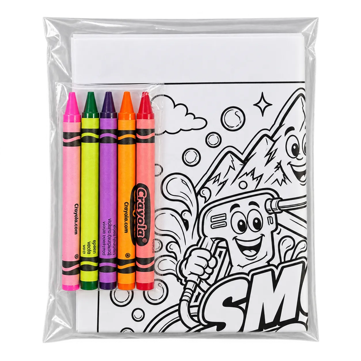 Smoky Express crayon and coloring set for kids.